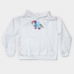 Winter Rainbow Dash 2 Kids Hoodie